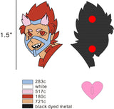 1.5” Trans!Red Riot Hero Pins