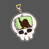 Skull and Black Cat Tamagotchi 3” Charm