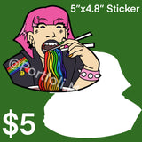 Rainbow Ramen Sticker