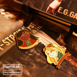 1.5" AnaStacia and Amal Enamel Pins
