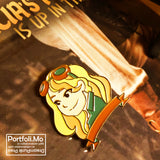 1.5" AnaStacia and Amal Enamel Pins