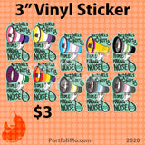 Megaphone Pride 3” Stickers