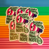 Megaphone Pride 3” Stickers