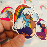 Sapphic Pride Stickers